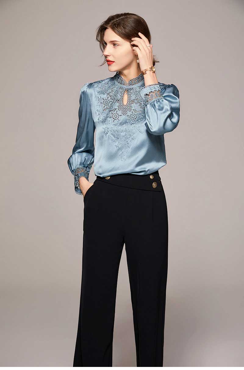 Blouses made of silk – latest designs and how to choose.