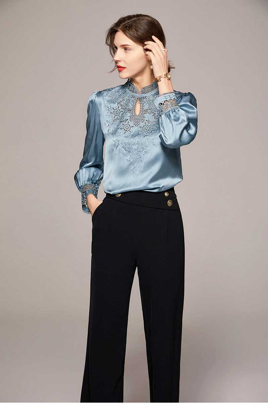 Blouses made of silk – latest designs and how to choose.