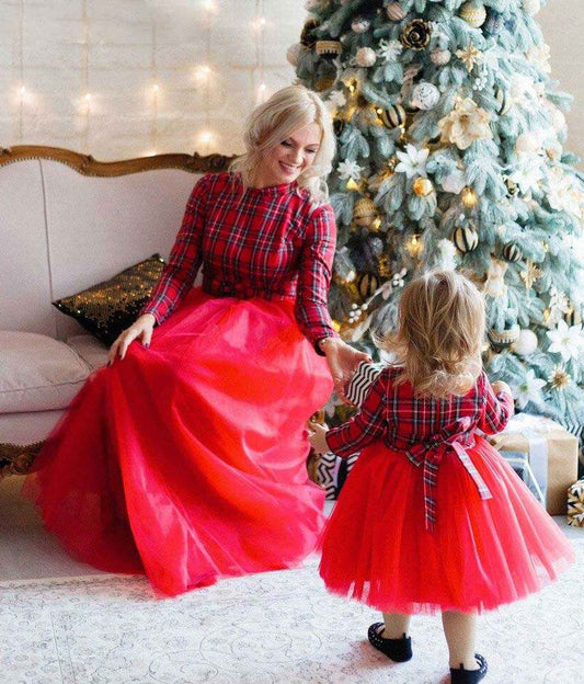 Mother and Daughter Photoshoot on Christmas Eve