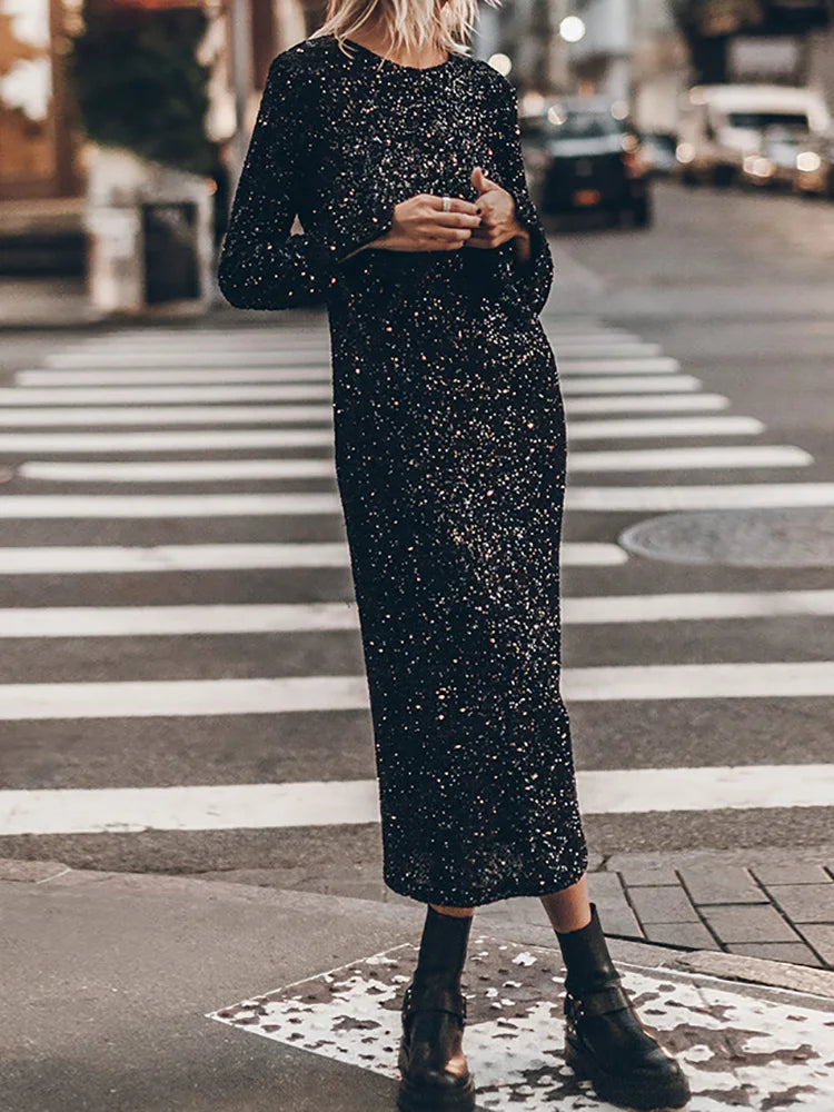 Sequins Maxi Dress