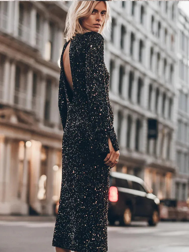 Sparkling Silver Dress