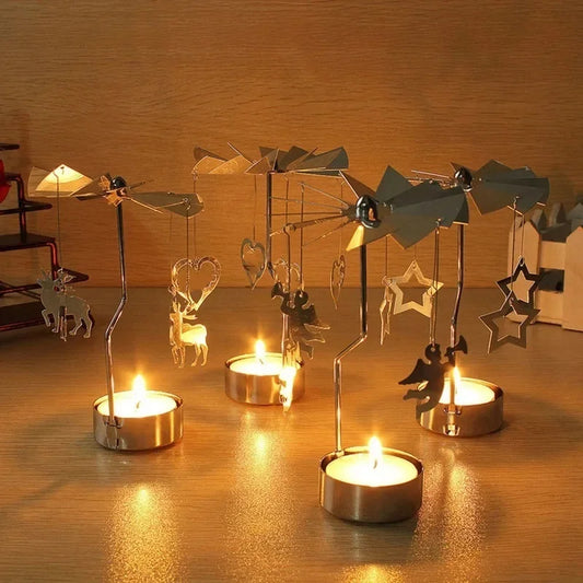 Elegant Rotating Candle Holder