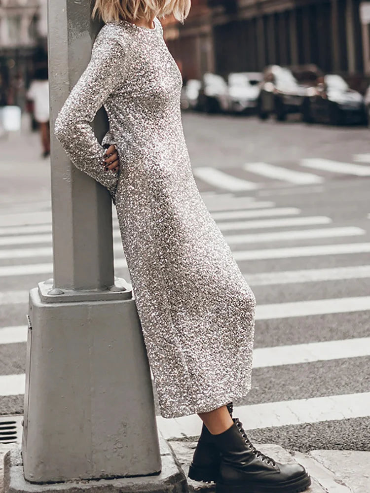 Sequins Maxi Dress