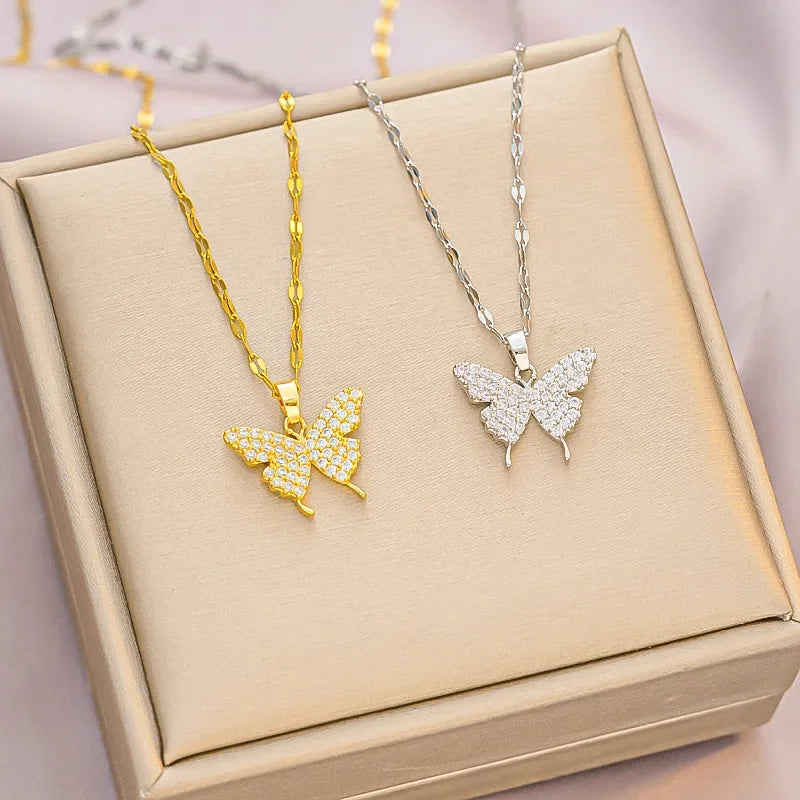 Golden Butterfly Pendant