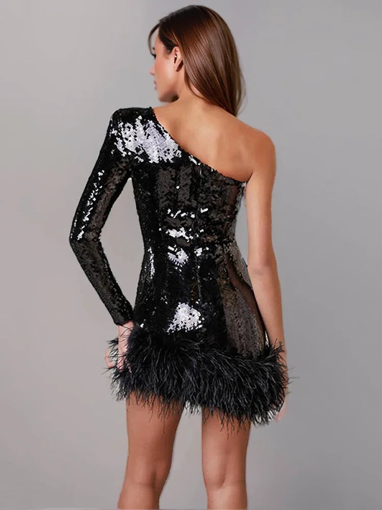 Feathered Glam Mini