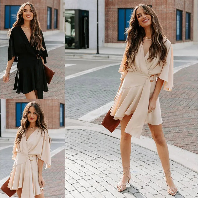 Ruffled Wrap Jumpsuit