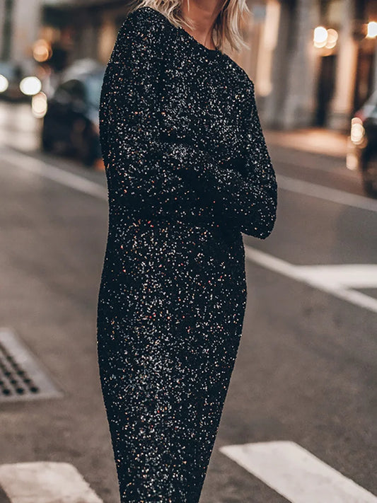 Sequins Maxi Dress