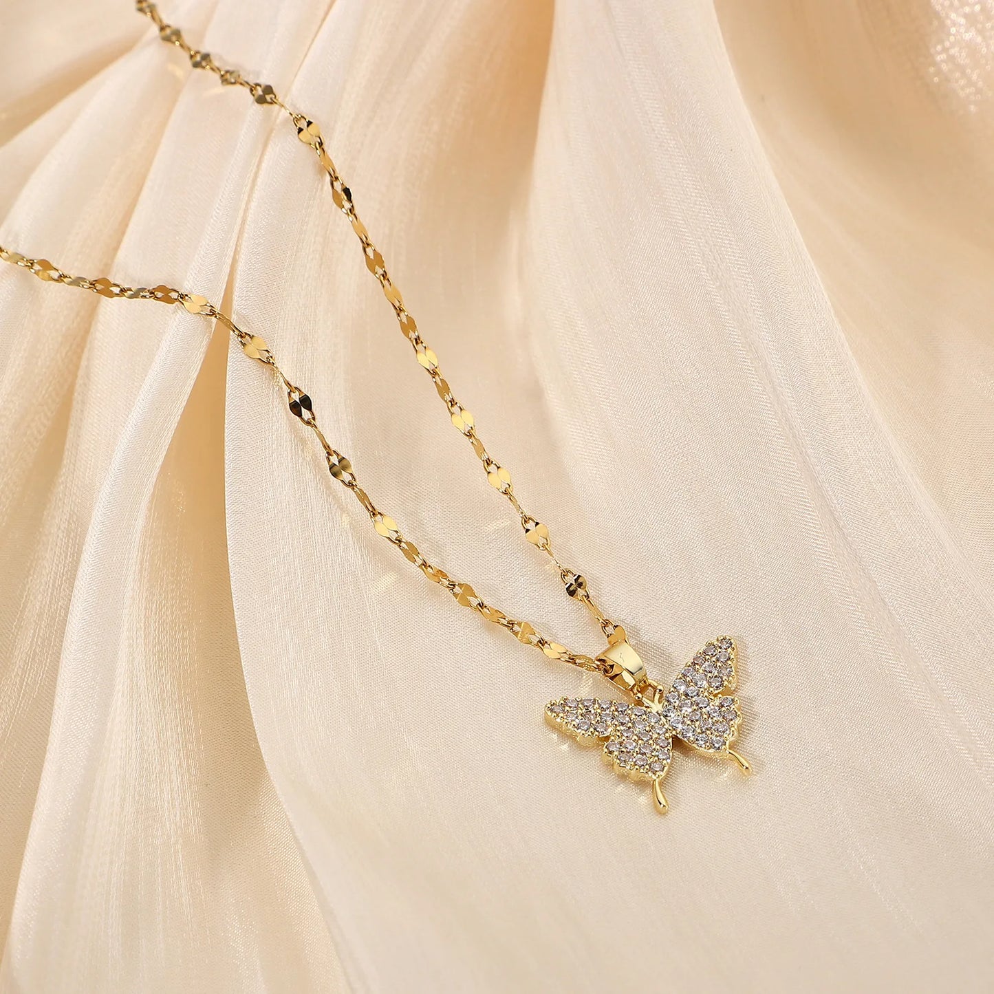 Golden Butterfly Pendant