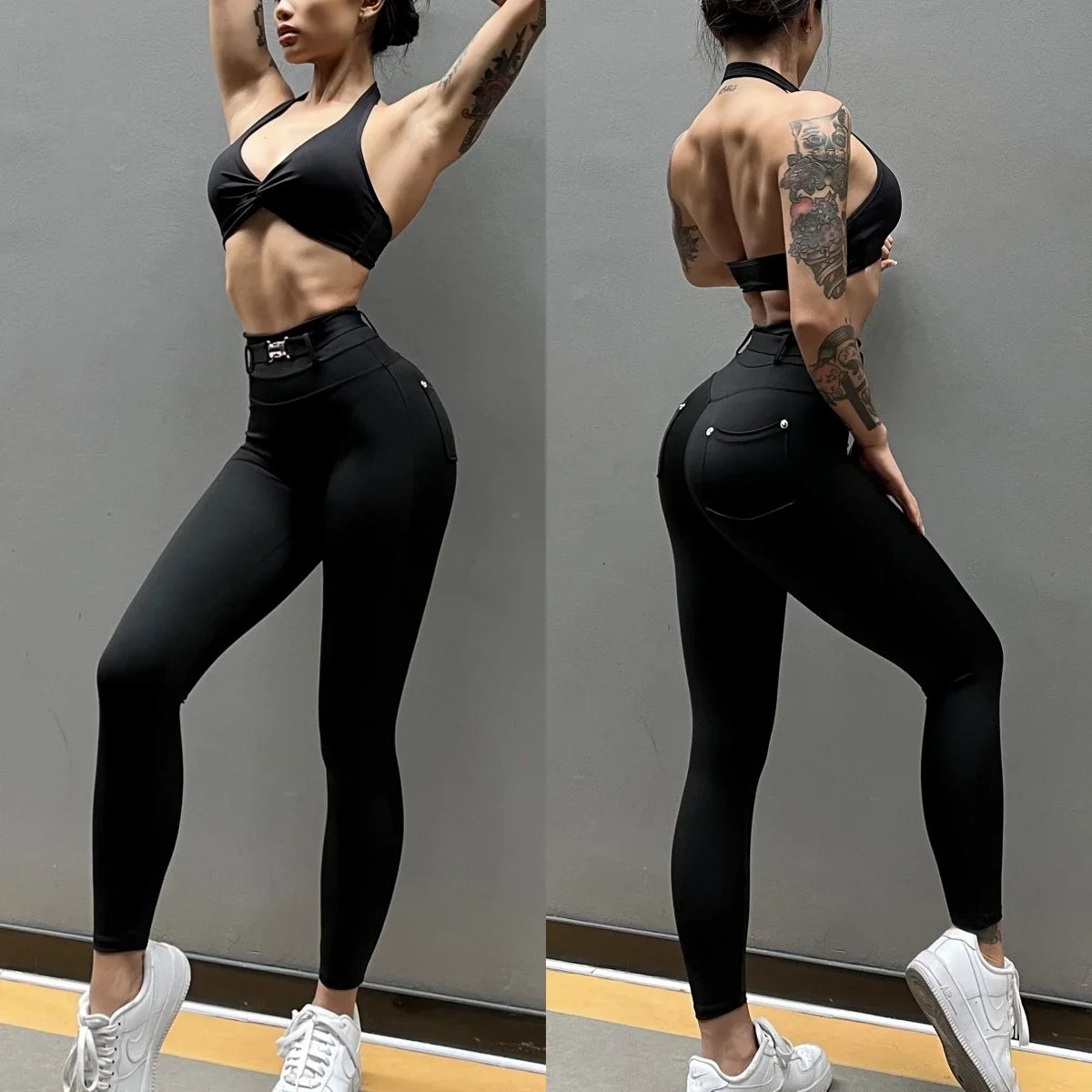 ShapeEnhance Belted Leggings