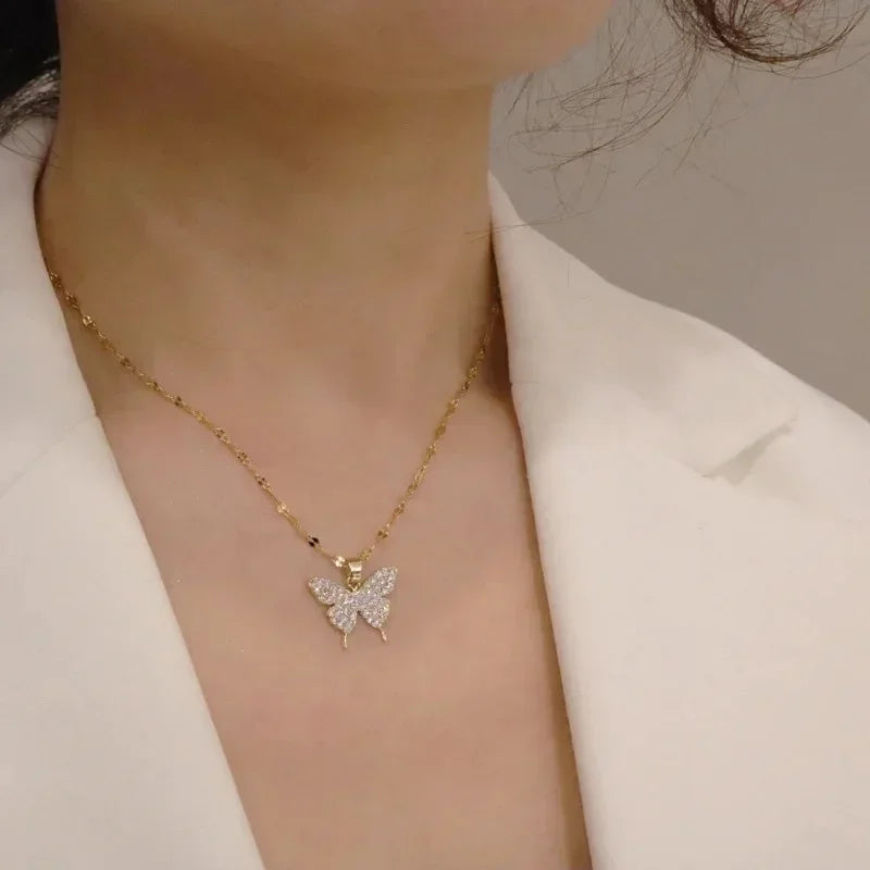 Golden Butterfly Pendant