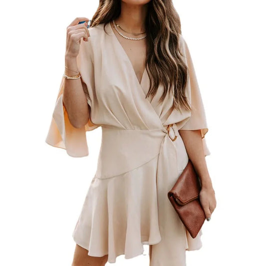 Ruffled Wrap Jumpsuit