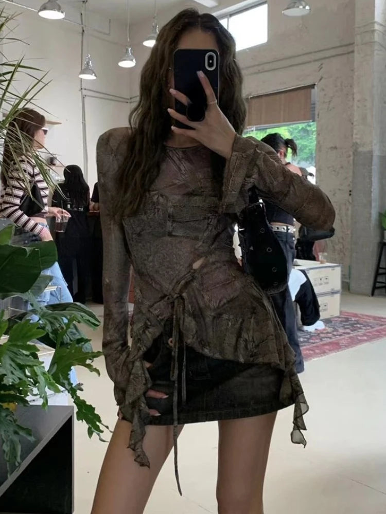 Retro Grunge Top