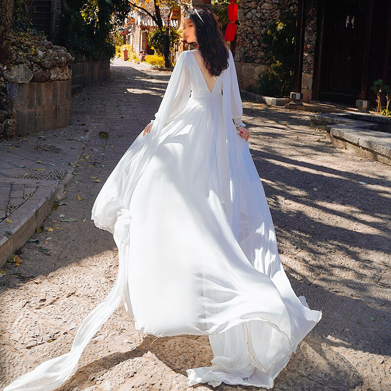 Aerial View Chiffon Elegance