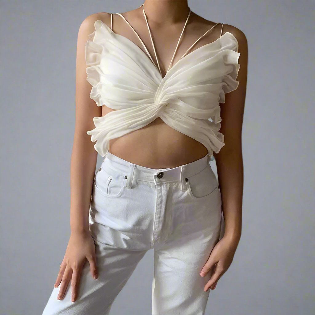 White Butterfly Halter