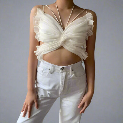White Butterfly Halter