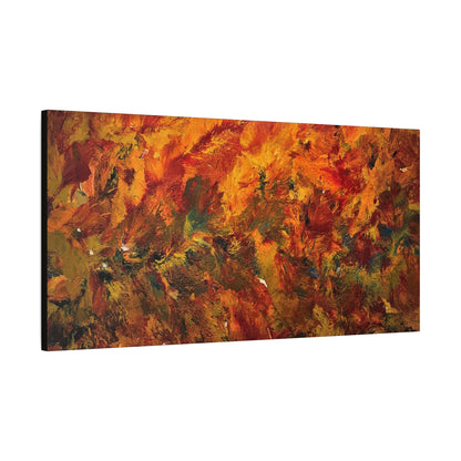 Ember Flow No.1 — Panoramic Abstract Canvas