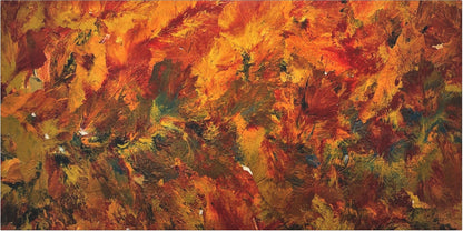 Ember Flow No.1 — Panoramic Abstract Canvas