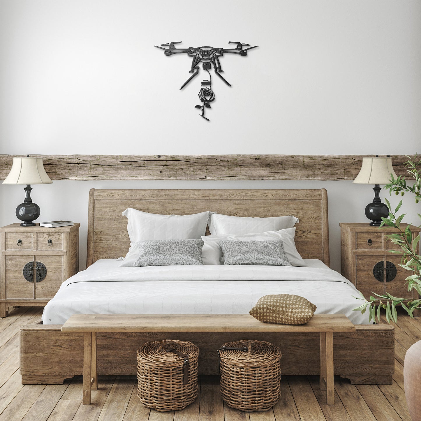Drone-inspired Metal Art