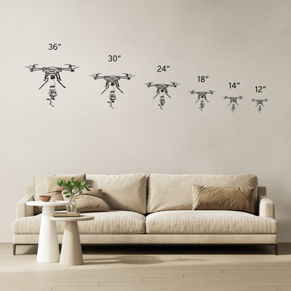 Drone-inspired Metal Art