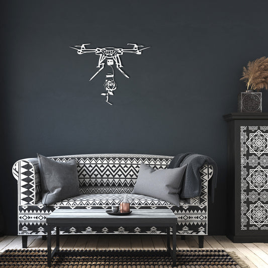 Drone-inspired Metal Art