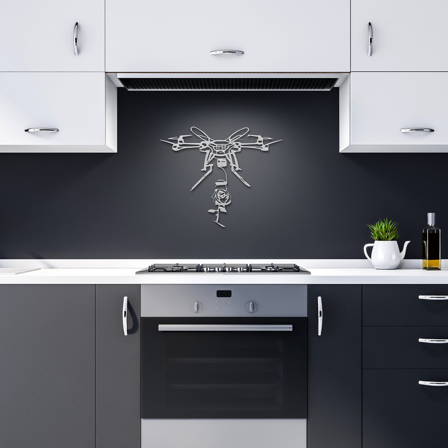 Drone Inspired Metal Art