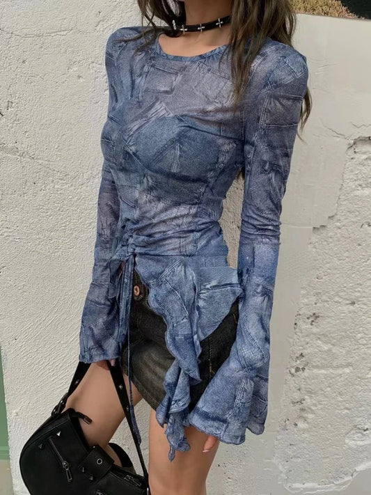 Retro Grunge Top