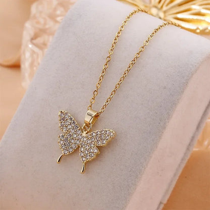 Golden Butterfly Pendant