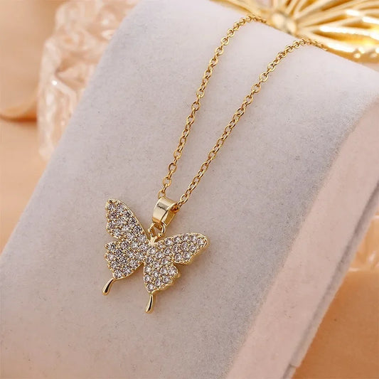 Golden Butterfly Pendant