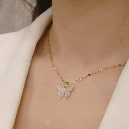 Golden Butterfly Pendant
