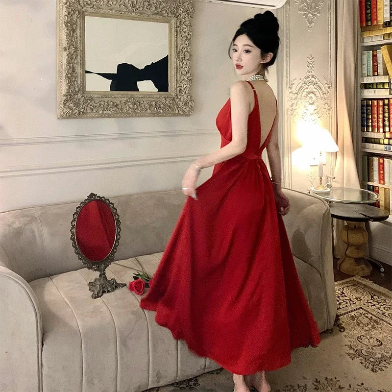 Aerial Satin Dress