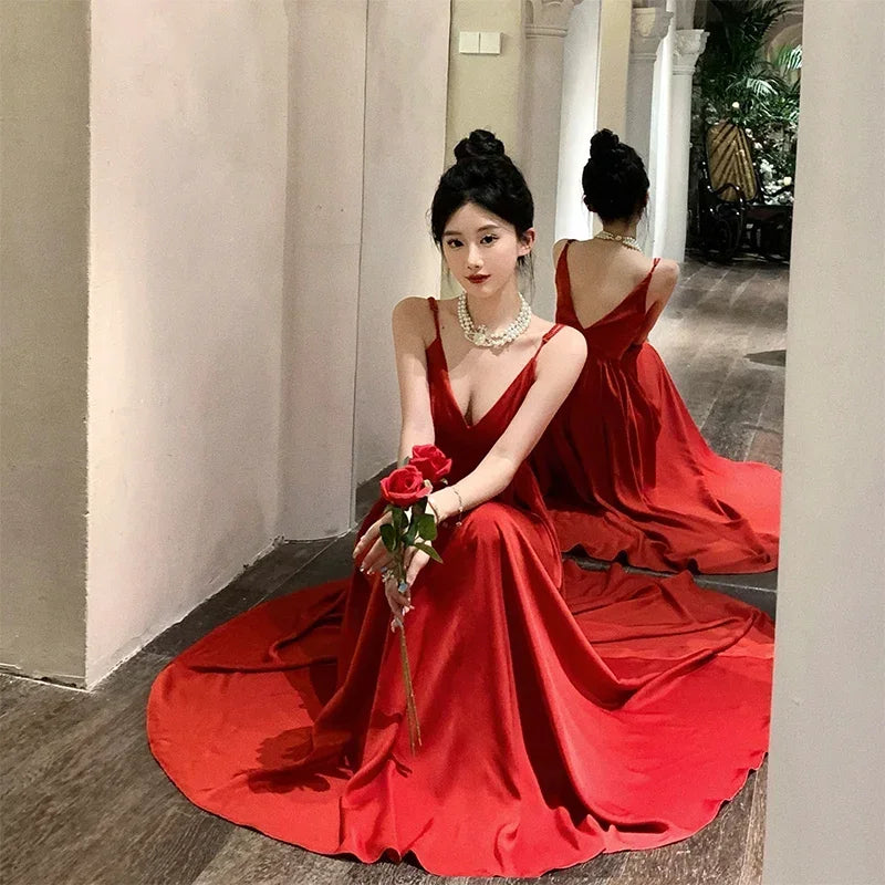 Aerial Satin Dress