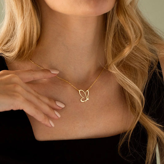 Golden Butterfly Necklace