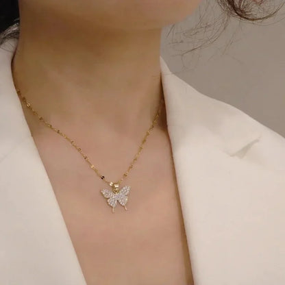 Golden Butterfly Pendant