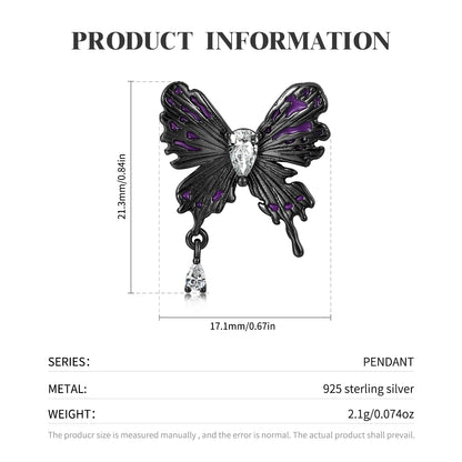 Dark Butterfly Pendant