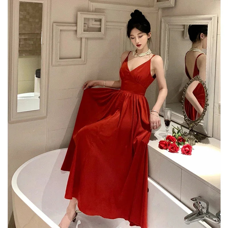 Aerial Satin Dress