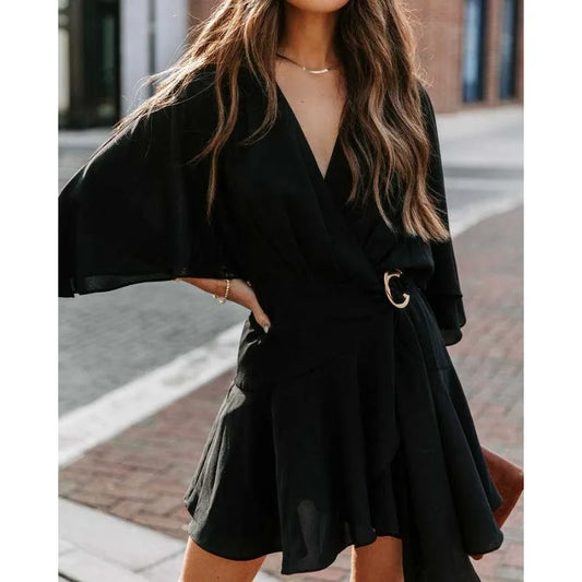 Ruffled Wrap Jumpsuit